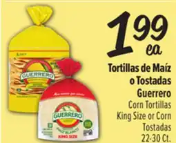 El Super Guerrero Corn Tortillas King Size or Corn Tostadas offer