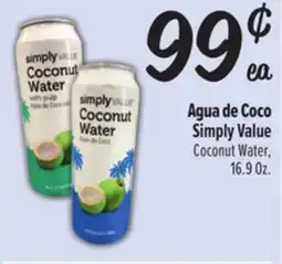 El Super Simply Value Coconut Water offer