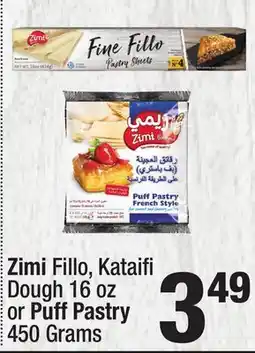 Super King Markets Zimi Fillo, Kataifi Dough 16 oz or Puff Pastry 450 Grams offer