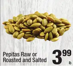 Super King Markets Pepitas Raw or Roasted and Salted offer