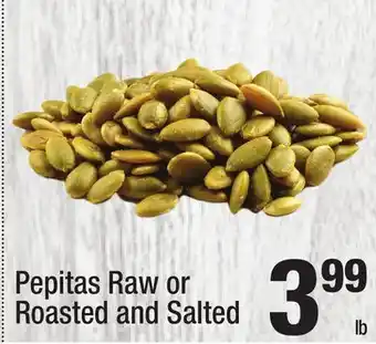 Super King Markets Pepitas Raw or Roasted and Salted offer