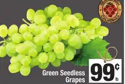 Super King Markets Green Seedless Grapes offer