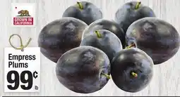 Super King Markets Empress Plums offer