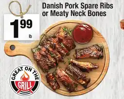 Super King Markets Danish Pork Spare Ribs or Meaty Neck Bones or Meaty Neck Bones offer
