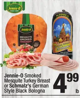 Super King Markets Jennie-O Smoked Mesquite Turkey Breast or Schmalz's German Style Black Bologna offer