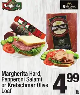Super King Markets Margherita Hard, Pepperoni Salami or Kretschmar Olive Loaf offer