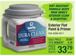 Menards Exterior Flat Paint & Primer offer