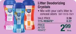 Menards Litter Deodorizing Crystals offer