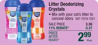 Menards Litter Deodorizing Crystals offer