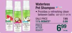 Menards Waterless Pet Shampoo offer