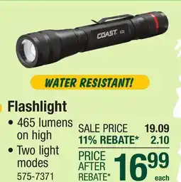 Menards Coast Flashlight offer
