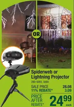 Menards Spiderweb or Lightning Projector offer