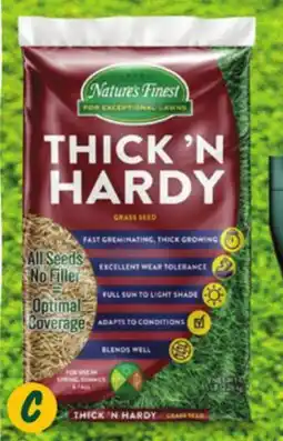 Menards Thick 'N Hardy Grass Seed offer
