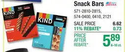 Menards Snack Bars offer