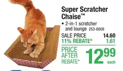 Menards Super Scratcher Chaise offer