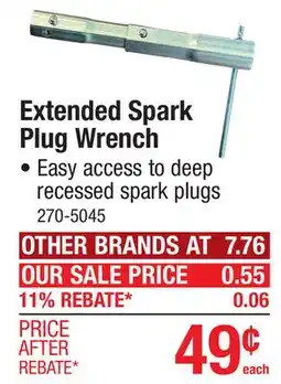 Menards Extended Spark Plug Wrench offer