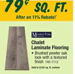 Menards Chalet Laminate Flooring offer