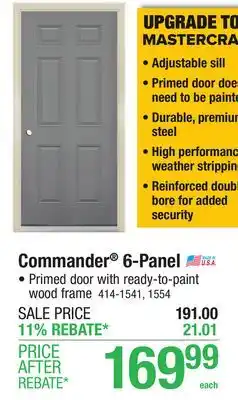 Menards Commander 6-Panel offer