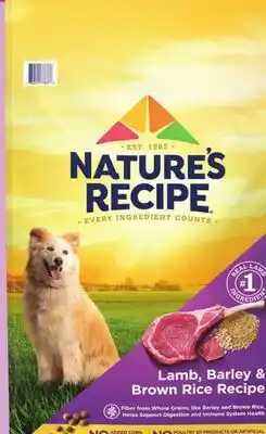 Menards NATURE'S RECIPE 24 lb. Dry Dog Food offer