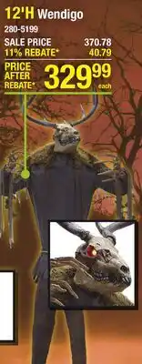 Menards 12'H Wendigo offer