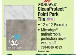 Menards MOHAWK ROOFWATERPROOF CleanProtect Point Park Tile offer