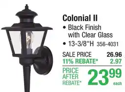 Menards Colonial II offer