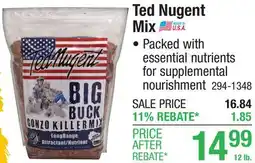 Menards Ted Nugent Mix offer