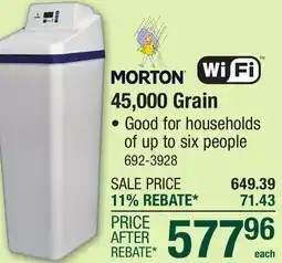 Menards MORTON 45,000 Grain offer