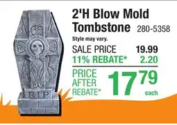 Menards 2'H Blow Mold Tombstone offer