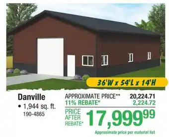 Menards Danville offer