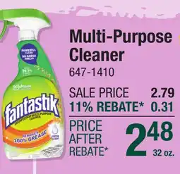 Menards Fantastik Multi-Purpose Cleaner offer