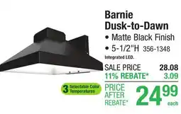 Menards Barnie Dusk-to-Dawn offer