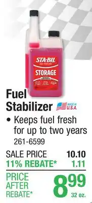 Menards Fuel Stabilizer offer