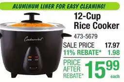 Menards 12-Cup Rice Cooker offer
