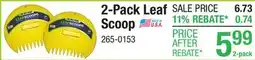 Menards 2-Pack Leaf Scoop offer