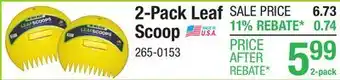 Menards 2-Pack Leaf Scoop offer