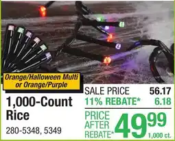 Menards 1,000-Count Rice offer