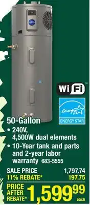 Menards Richmond WATER HEATERS 50-Gallon offer