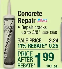 Menards Concrete Repair offer