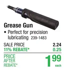 Menards Grease Gun offer