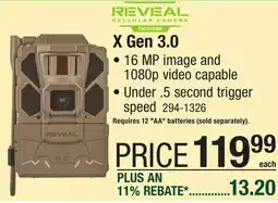 Menards X Gen 3.0 offer