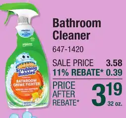 Menards Bathroom Cleaner offer