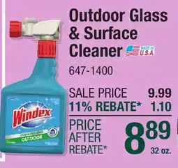 Menards Windex Outdoor Glass & Surface Cleaner offer