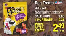 Menards Purina Dog Treats offer