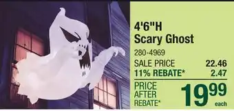 Menards 4'6H Scary Ghost offer
