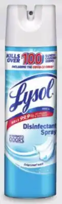 Menards Lysol Disinfectant Spray offer