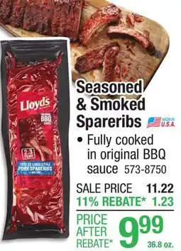 Menards Seasoned & Smoked Spareribs offer