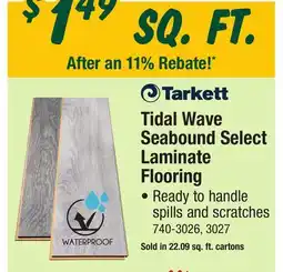 Menards Tarkett Tidal Wave Seabound Select Laminate Flooring offer