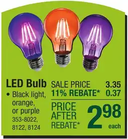 Menards LED Bulb offer