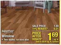 Menards Superfast Winslow offer